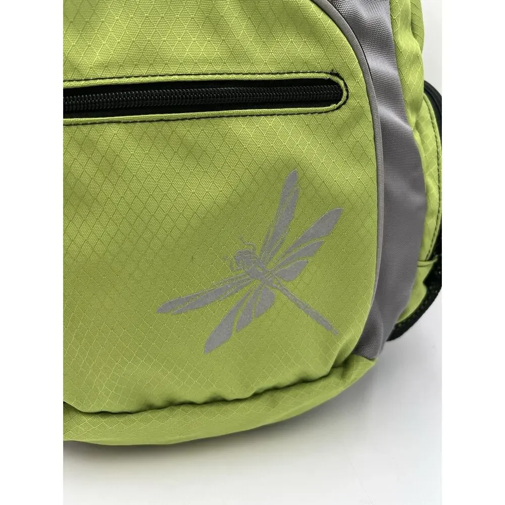 L.L.Bean Dragonfly Daypack Backpack Chartreuse Lime Green Reflective NWOT